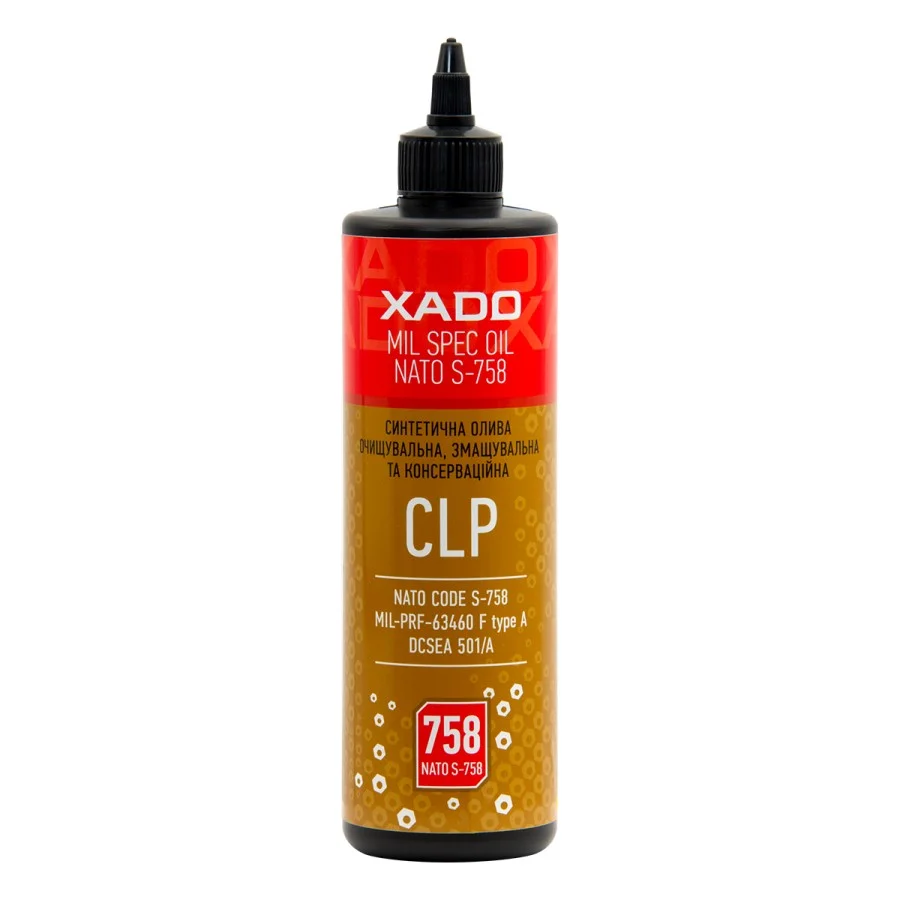 Lubricant for cleaning, lubrication and preservation of weapons XADO CLP OIL S-758 500 ml